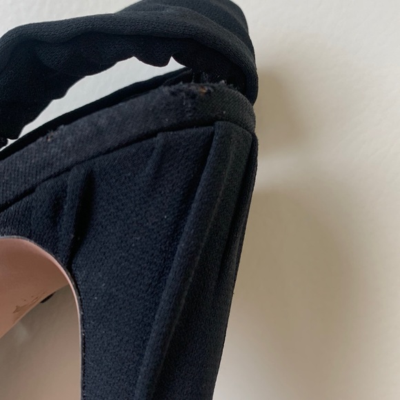 Prada Black Slingback Platform Sandals - Picture 13 of 16